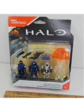 SEALED Halo UNSC Brute Skirmish Marine Captain Marine Mega Construx 2016 DXF10